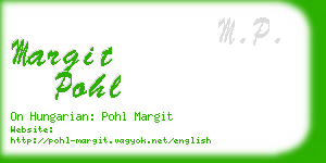 margit pohl business card